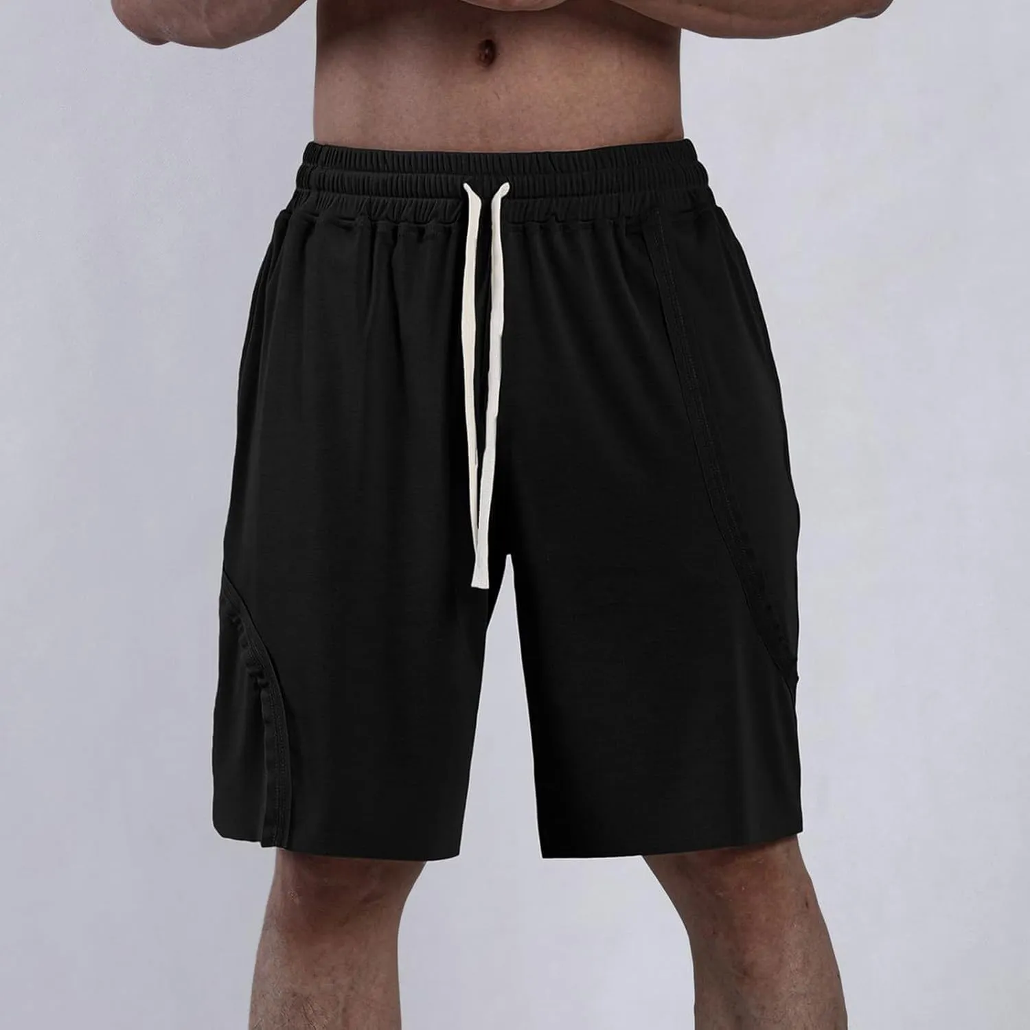 Lastesso Running Shorts for Men Low Wiasted Running Quick Dry Gym Workout Shorts Lightweight Short Pants with Pockets