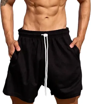 Lastesso Running Shorts Men Loose-Fit Drawstring Lounge Workout Shorts Workout Basketball Shorts Training Running Jogger