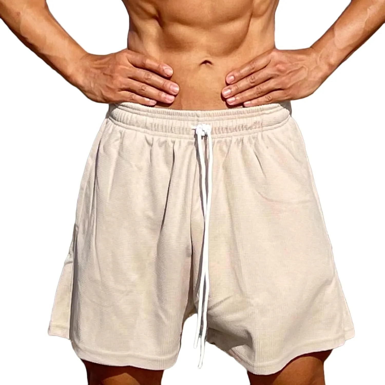 Lastesso Running Shorts Men Loose-Fit Drawstring Lounge Workout Shorts Workout Basketball Shorts Training Running Jogger