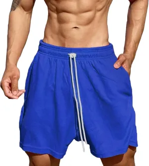 Lastesso Running Shorts Men Loose-Fit Drawstring Lounge Workout Shorts Workout Basketball Shorts Training Running Jogger