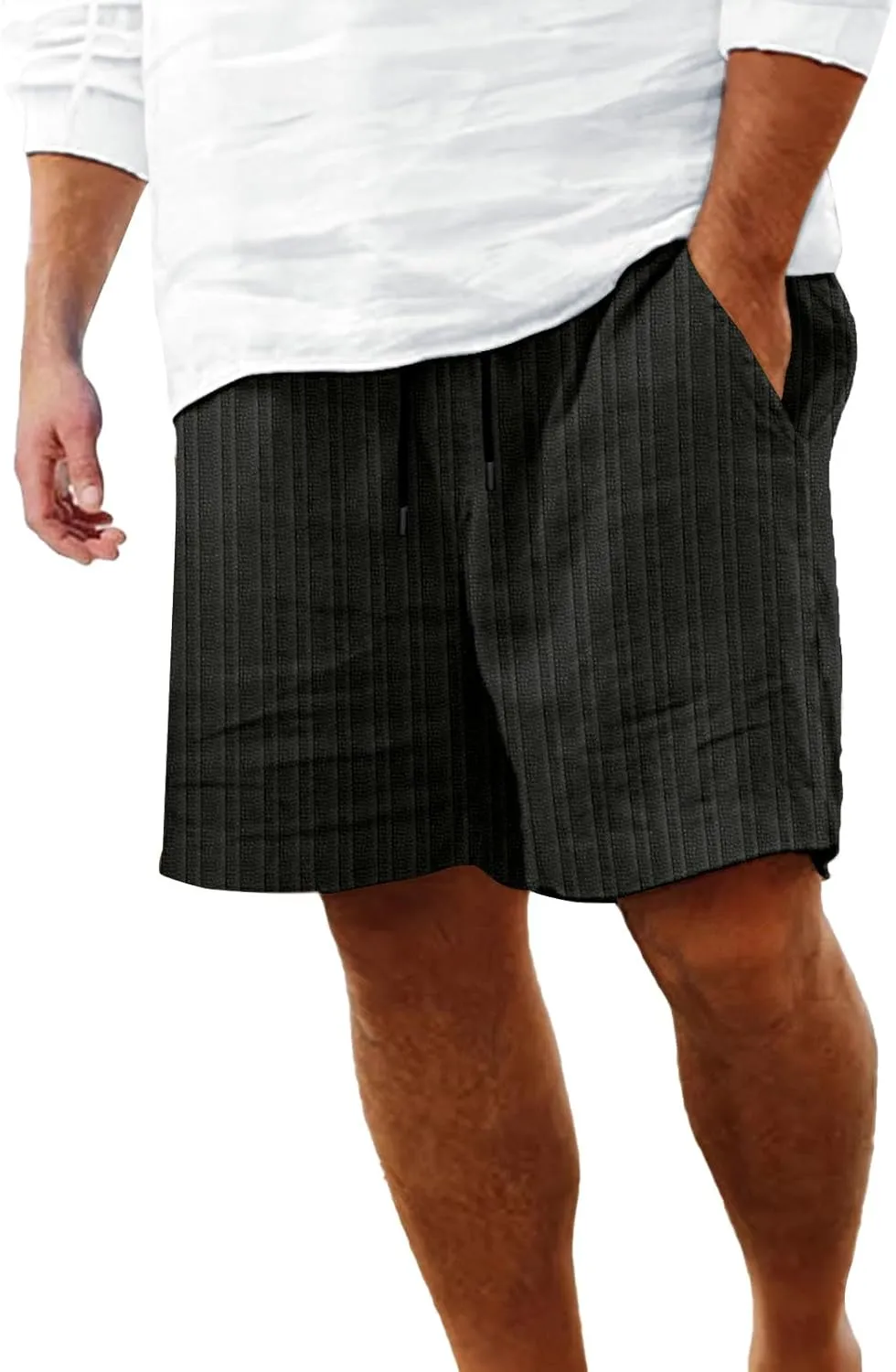 LCMTWX Mens Shorts Casual Work Shorts Fashion Slim Five Minute Pants Beach Shorts Men's Cotton Blend Shorts Athletic Shorts