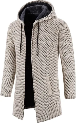 LCMTWX Winter Coats For Men with Trim Wool Short Jacket Lapel Splice Solid Warm Slim Overcoat Big Pockets Jackets For Men
