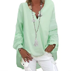 LCMTWX Womens Button Down Shirt Womens Linen Button Down Shirts Cotton Long Sleeved Blouse Blouses Dress