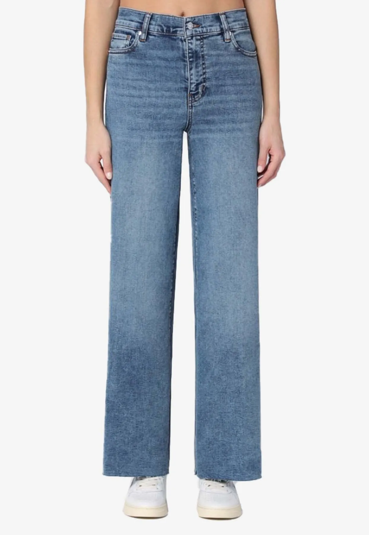 Le Slim Palazzo Wide-Leg Jeans