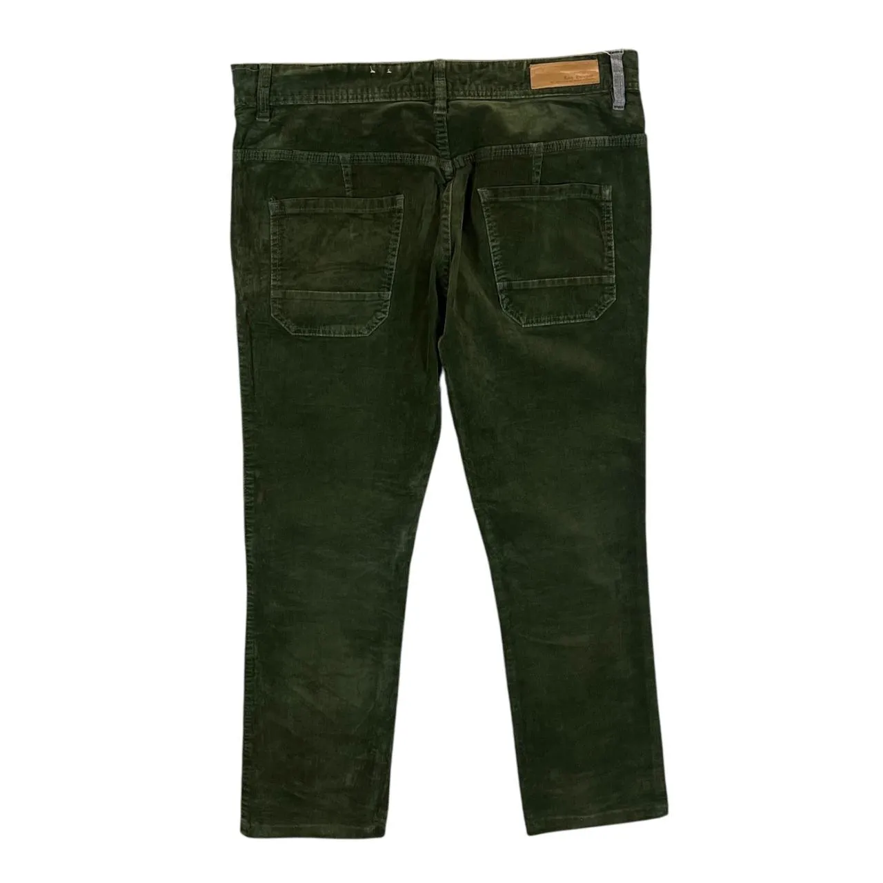 LEE COOPER 50803 "Slim" Green Corduroy Cord Straight Leg Trousers