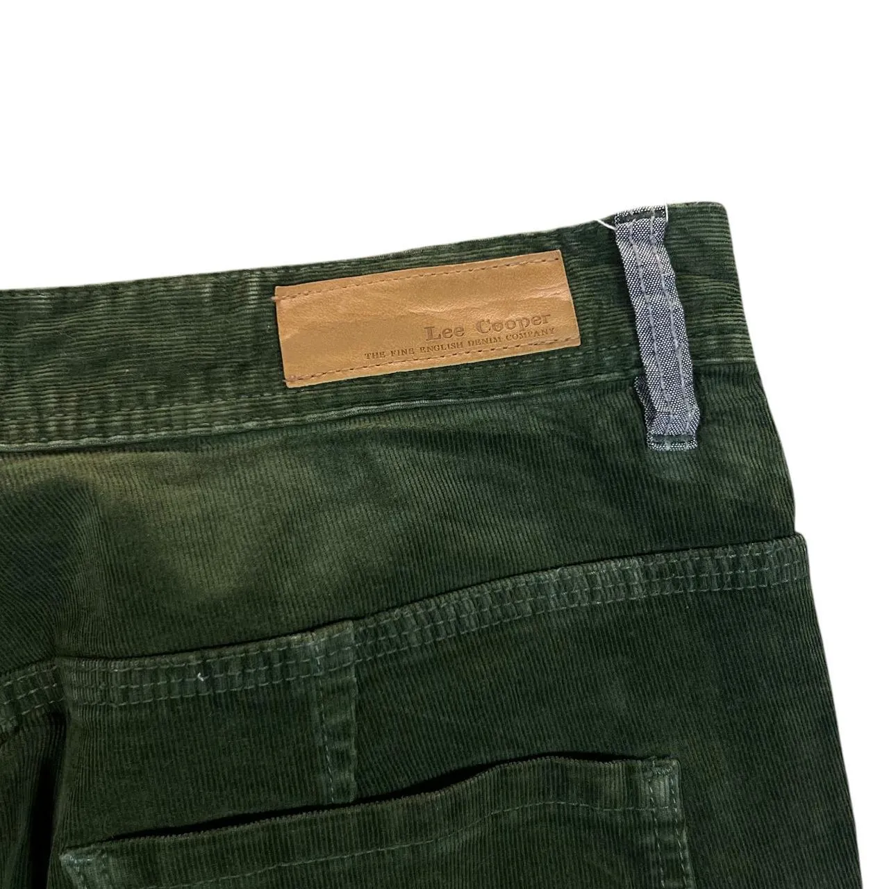 LEE COOPER 50803 "Slim" Green Corduroy Cord Straight Leg Trousers