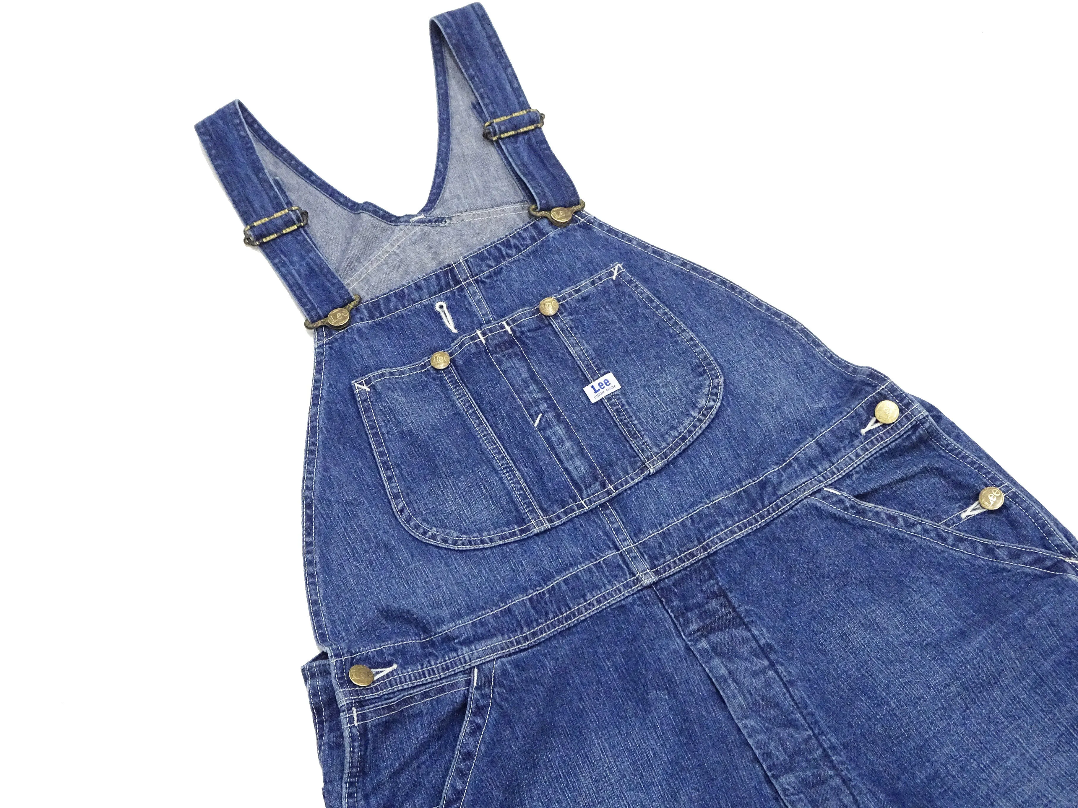 Lee Overalls Men's Casual Fashion Bib Overall High-Back LM7254 LM7254-2136 Mid-Wash Faded Blue