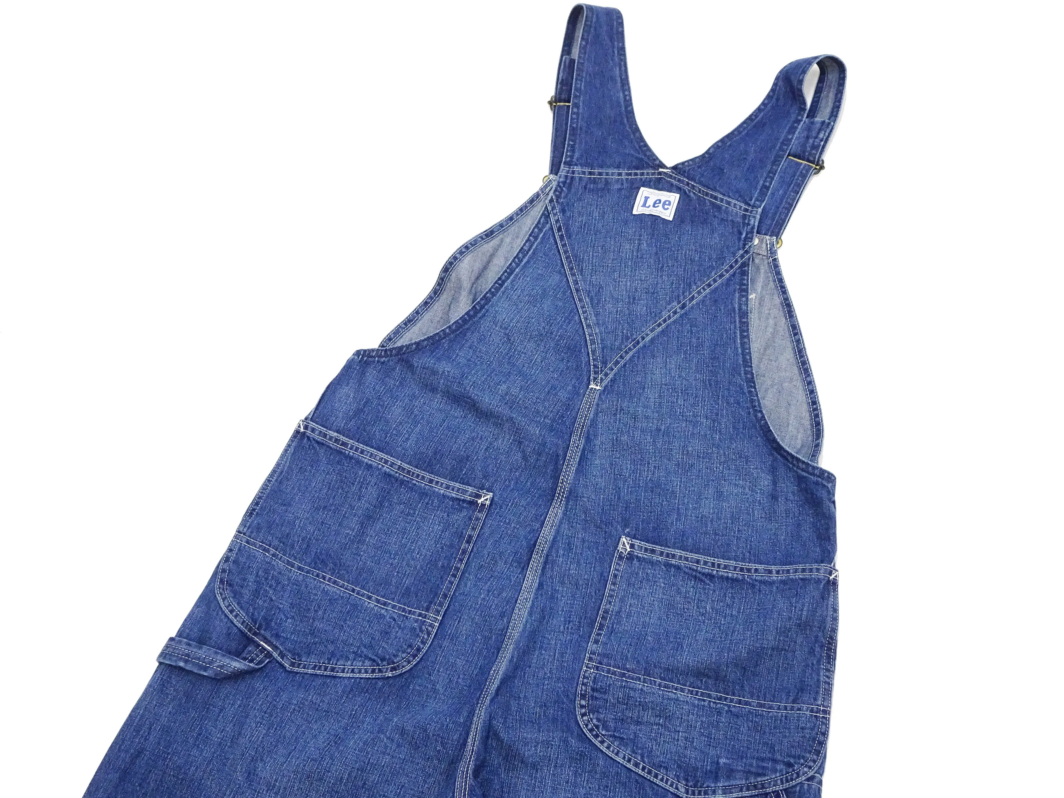 Lee Overalls Men's Casual Fashion Bib Overall High-Back LM7254 LM7254-2136 Mid-Wash Faded Blue