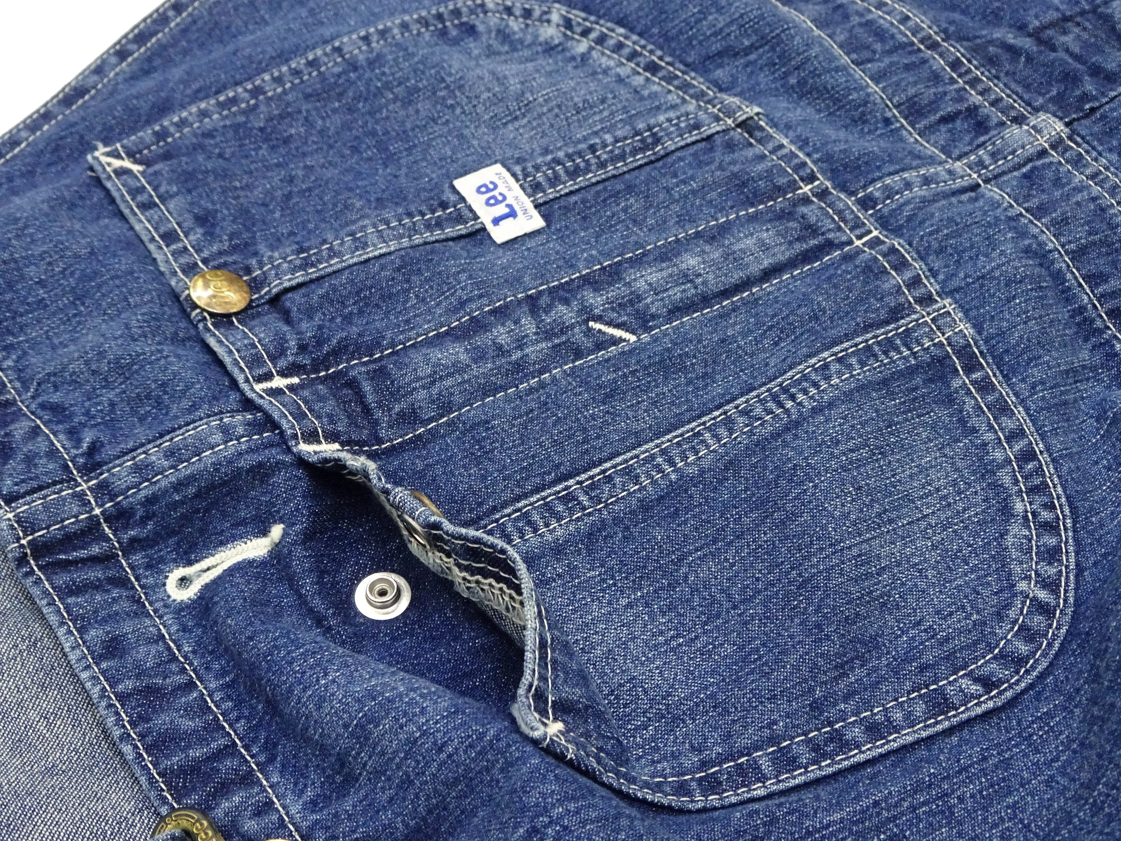 Lee Overalls Men's Casual Fashion Bib Overall High-Back LM7254 LM7254-2136 Mid-Wash Faded Blue