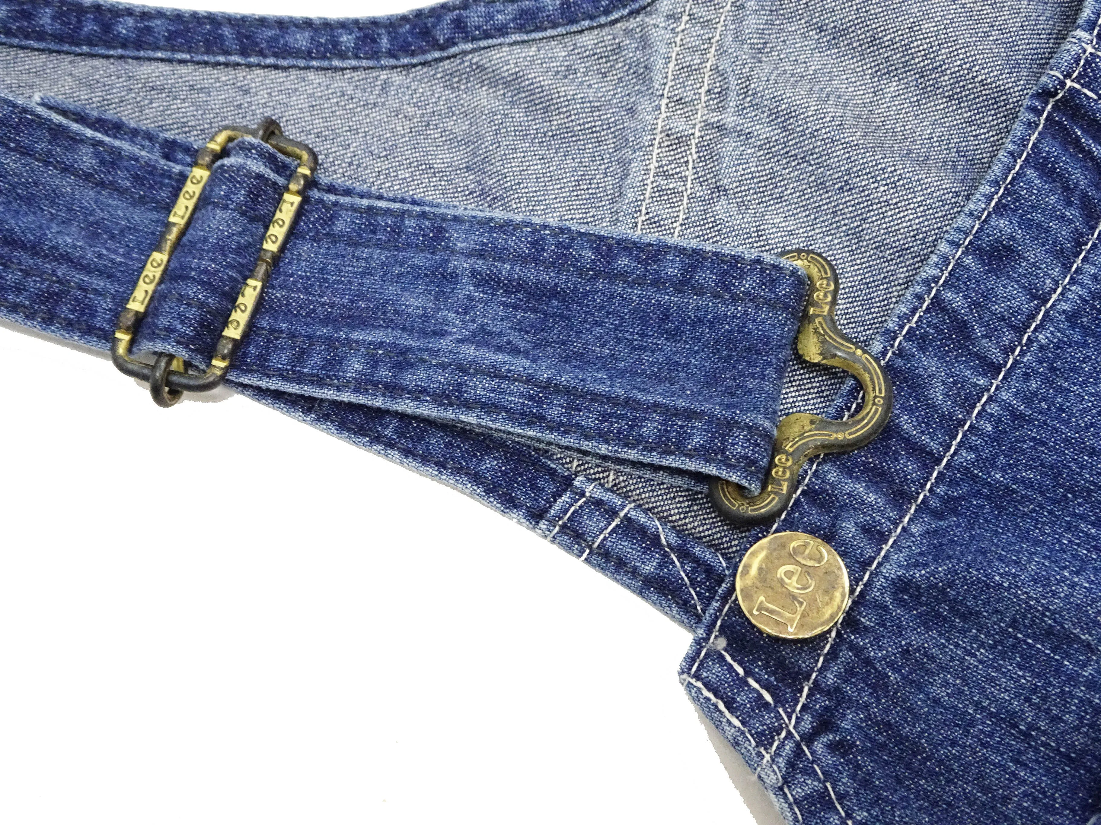 Lee Overalls Men's Casual Fashion Bib Overall High-Back LM7254 LM7254-2136 Mid-Wash Faded Blue