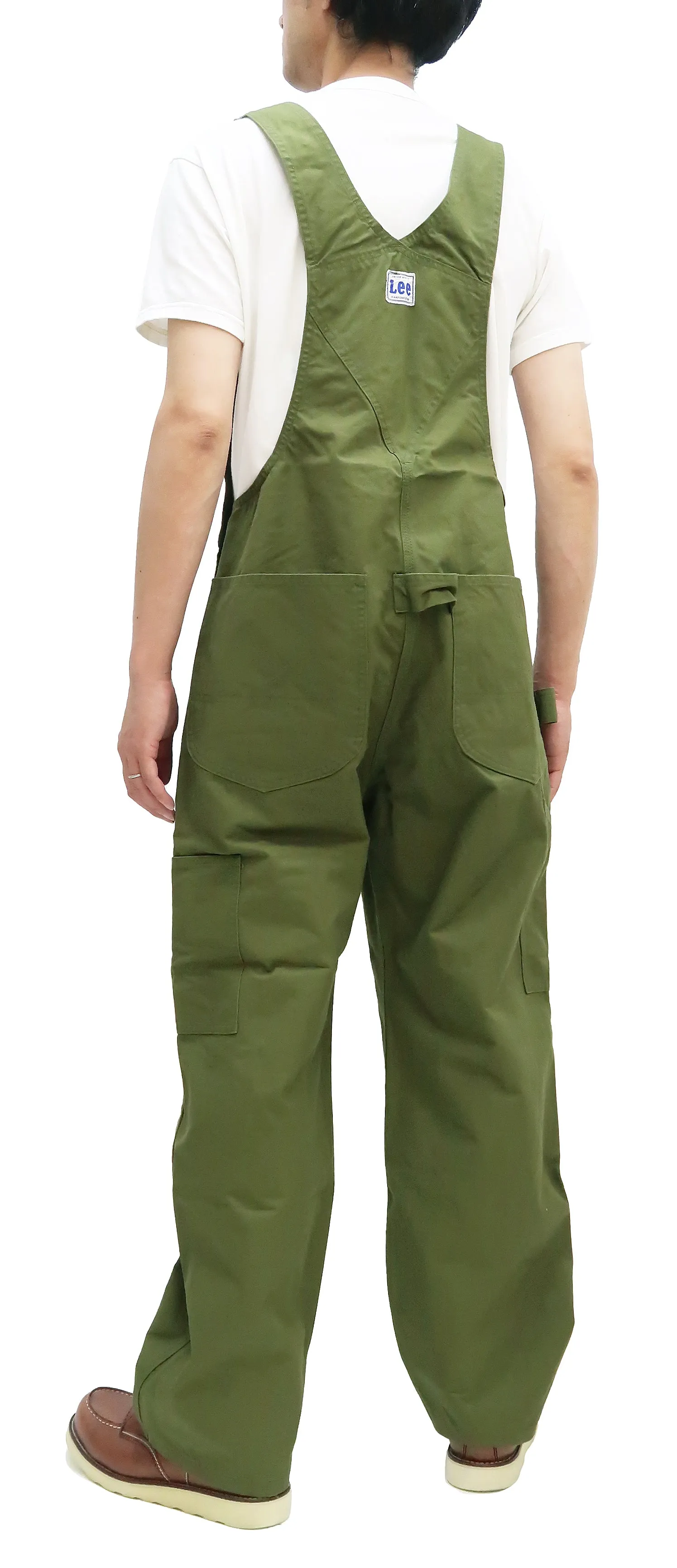 Lee Overalls Men's Casual Fashion Double Knee Duck Canvas Bib Overall High-Back LM8605 LM8605-121 Olive