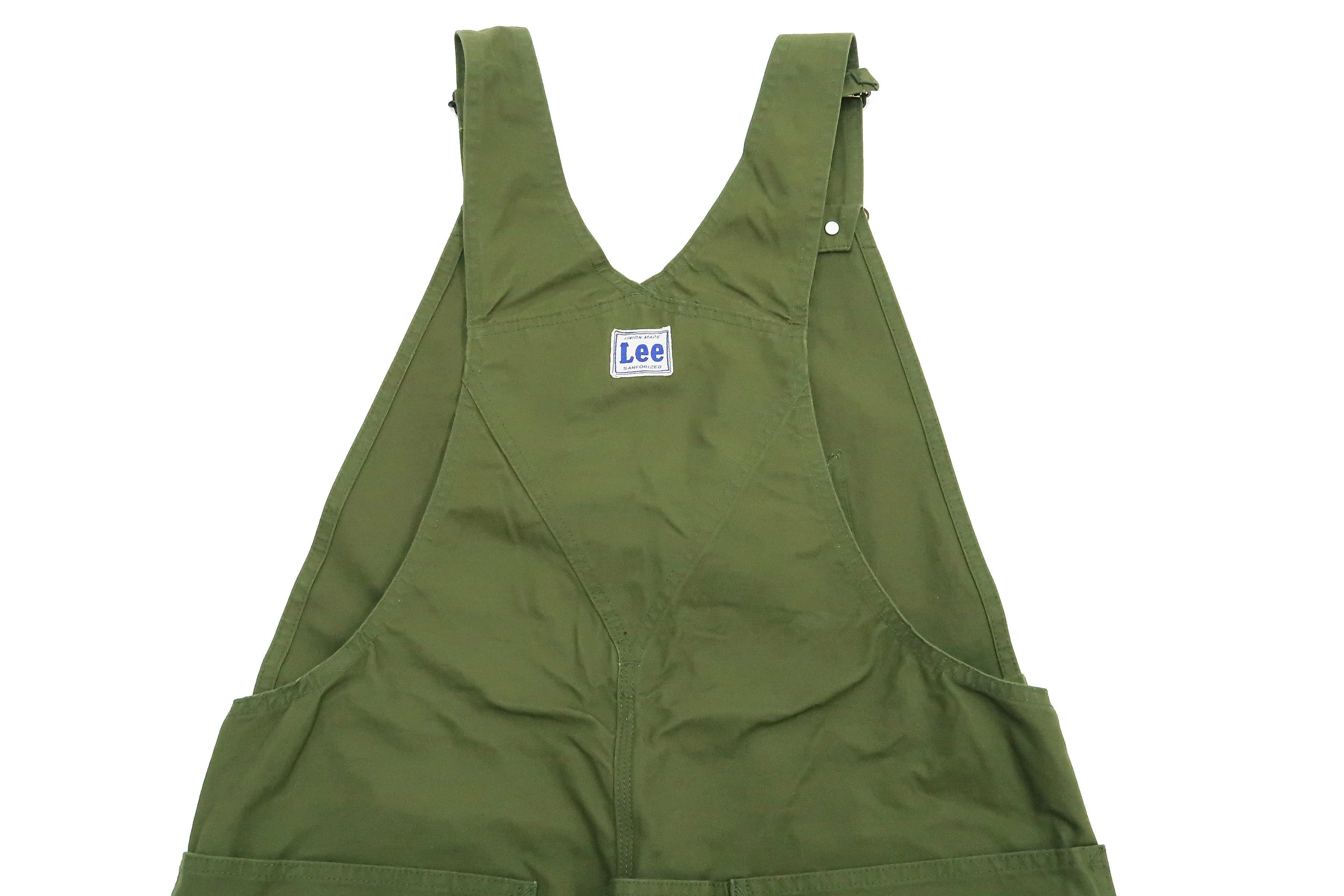 Lee Overalls Men's Casual Fashion Double Knee Duck Canvas Bib Overall High-Back LM8605 LM8605-121 Olive