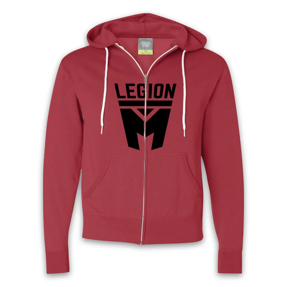 LEGION M - Black Shield Zip-Up Hoodies
