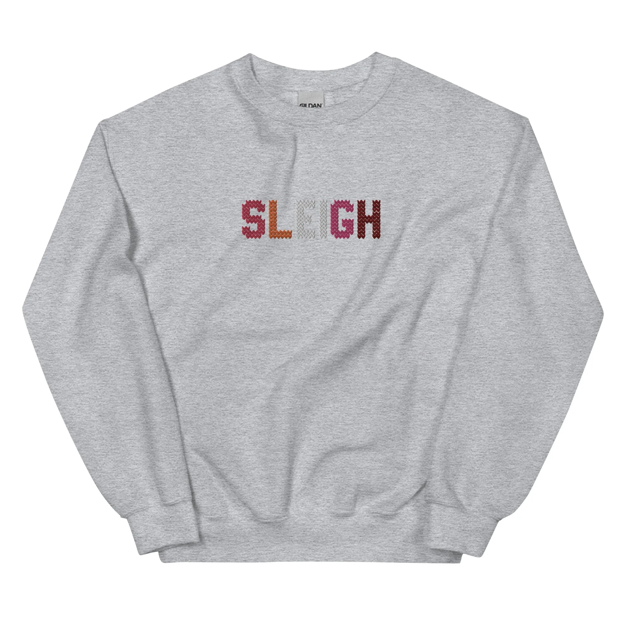 Lesbian Sleigh Embroidered Sweatshirt