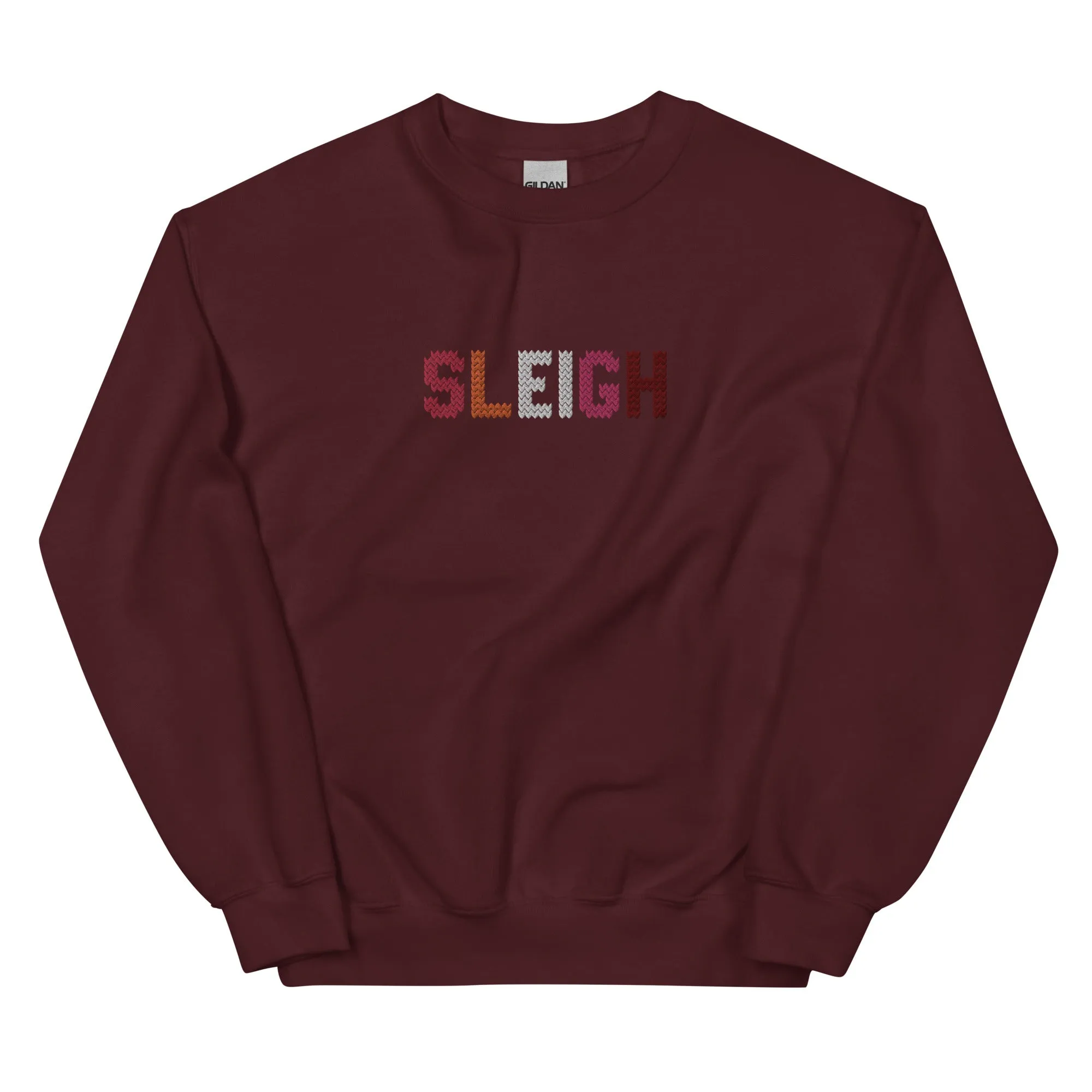 Lesbian Sleigh Embroidered Sweatshirt