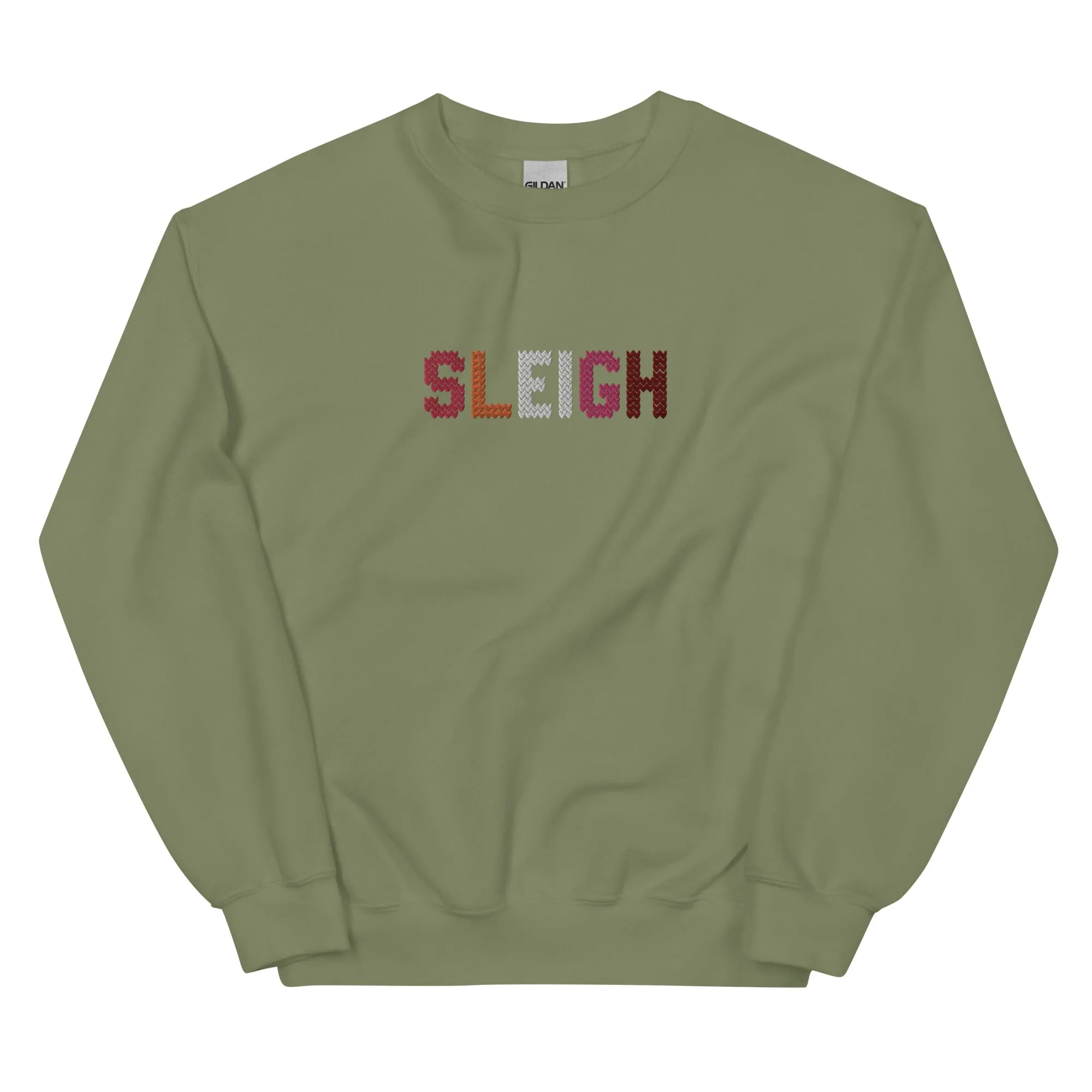 Lesbian Sleigh Embroidered Sweatshirt