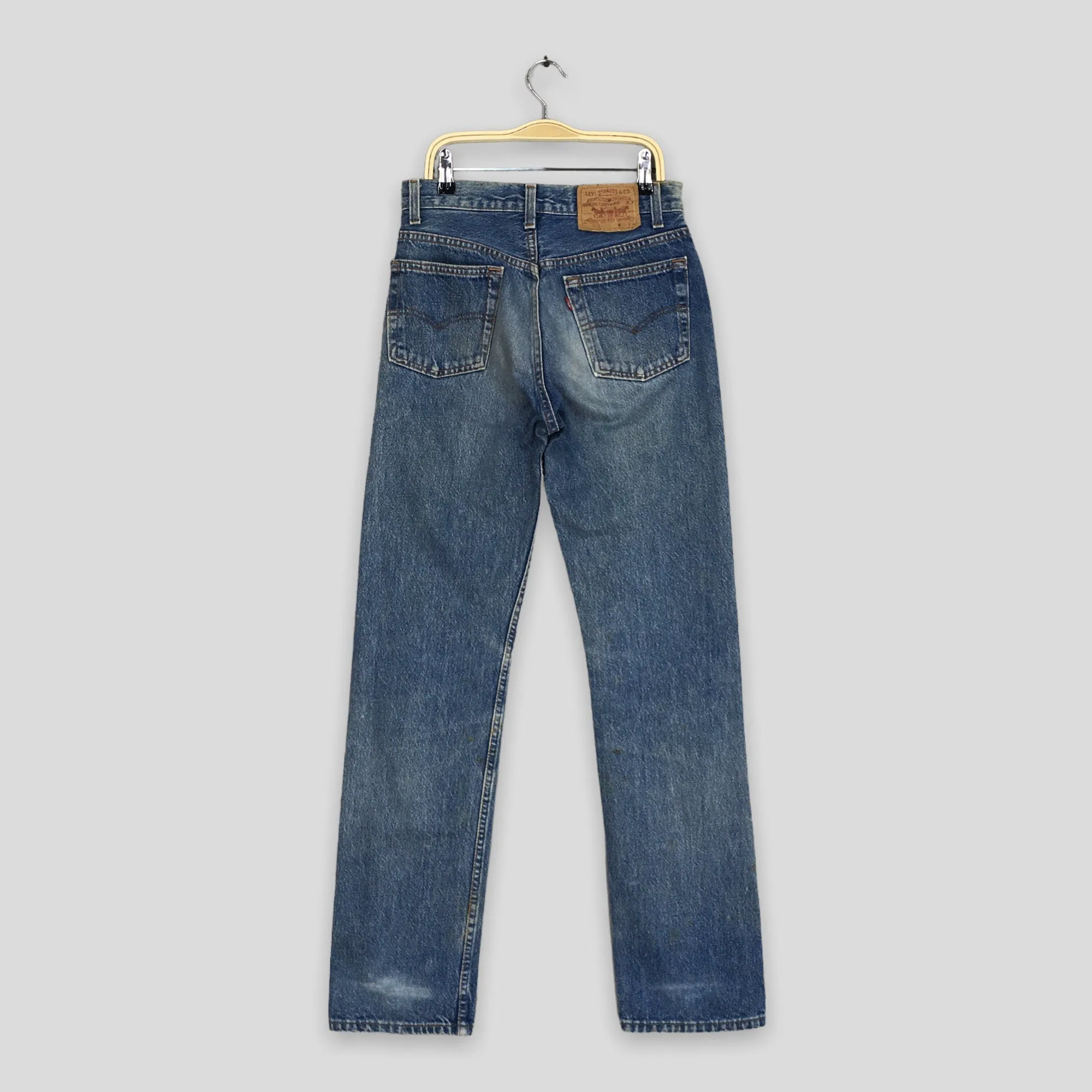 Levi's 501XX Faded Blue Stonewash Jeans Size 27x31.5