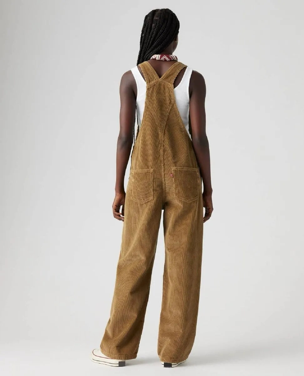 Levi's Baggy Corduroy Overalls Tan