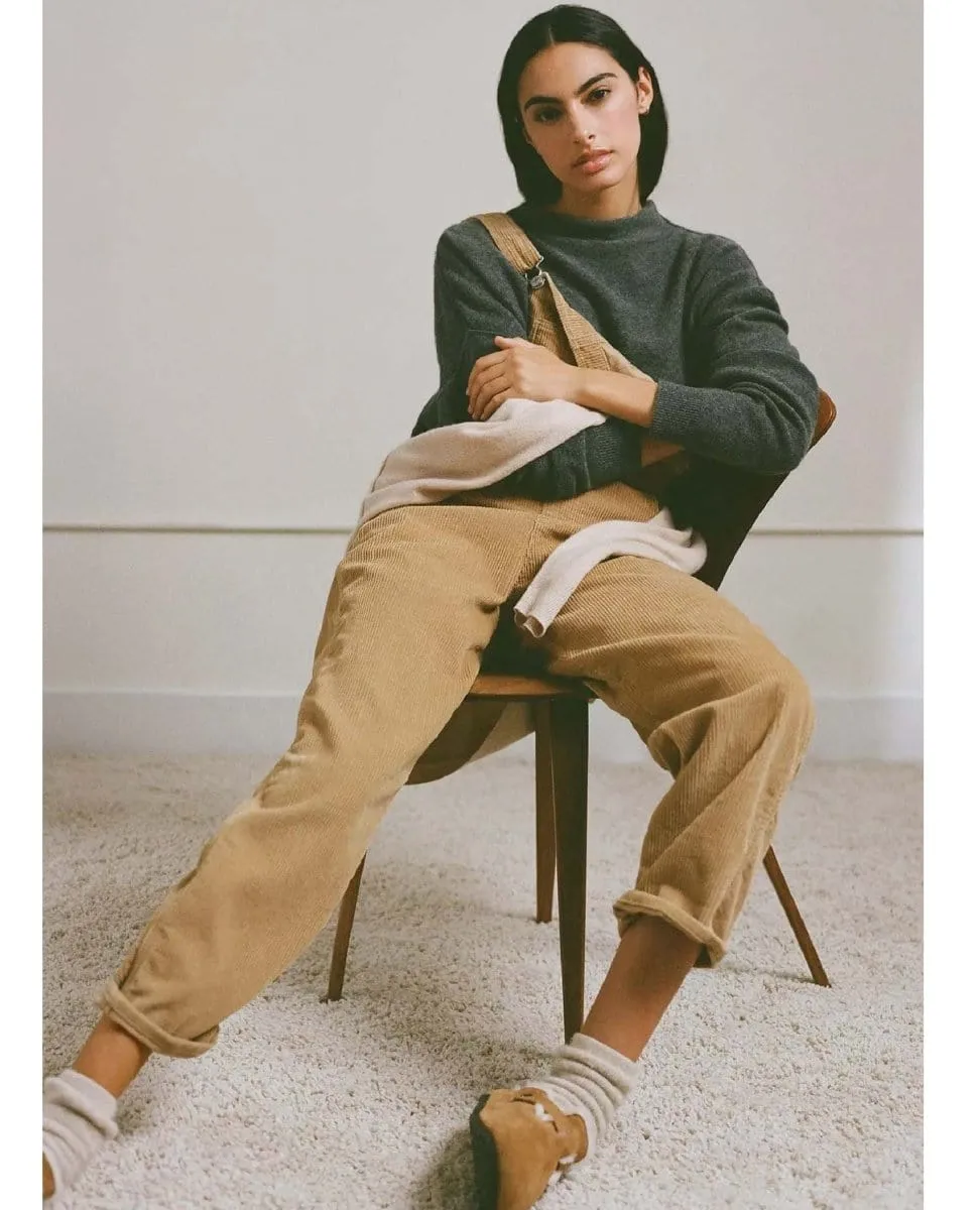 Levi's Baggy Corduroy Overalls Tan