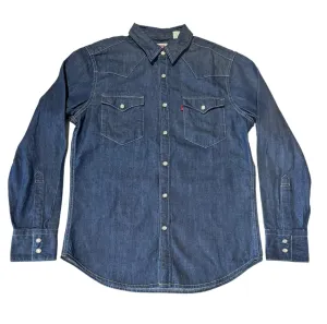 Levi’s Barstow Denim Western Shirt - Red Cast Rinse Marbled