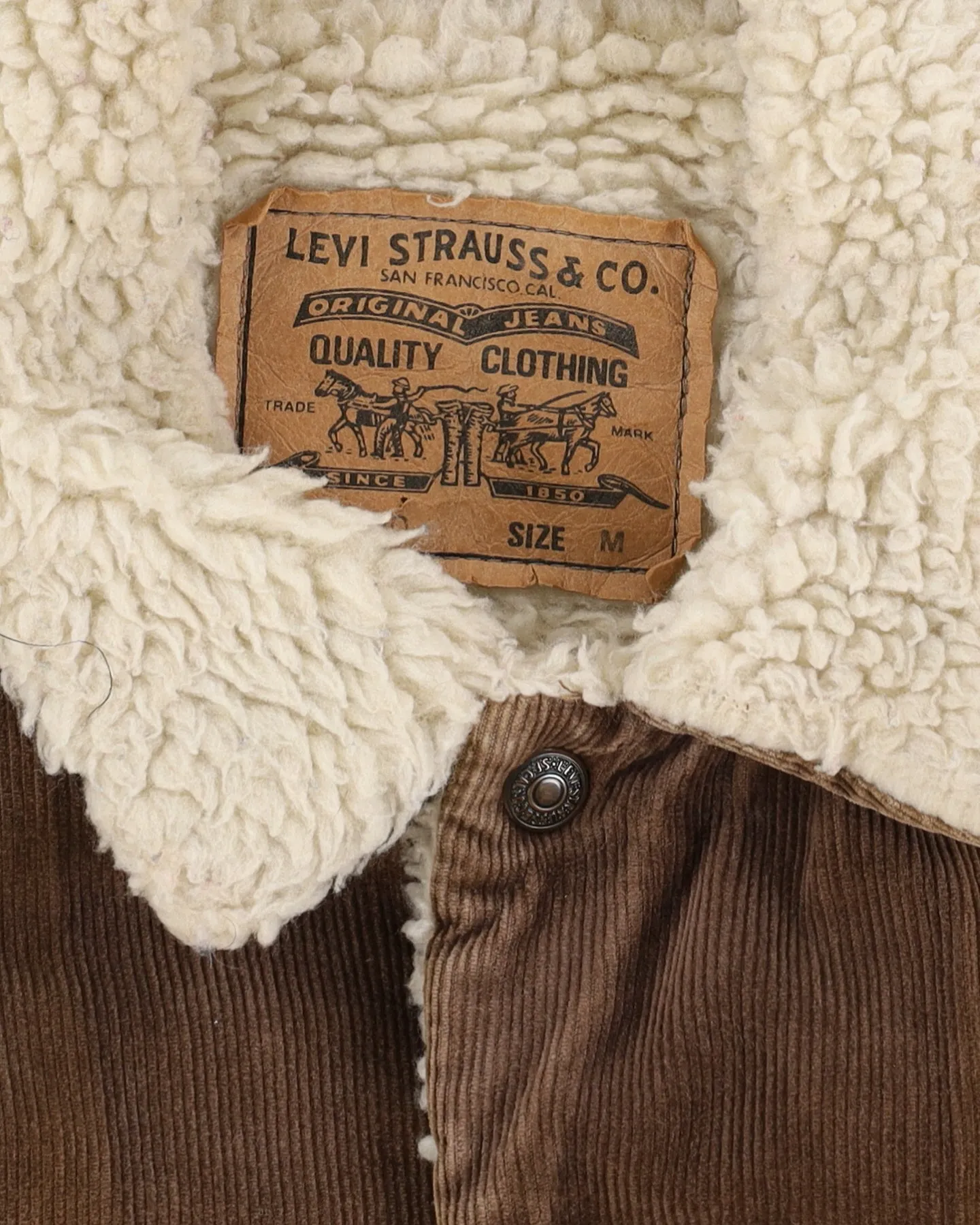 Levi's Brown Cord Jacket - M