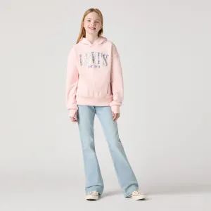 Levis Girls 726 Flare Jeans 4Em263-L9y Light Denim