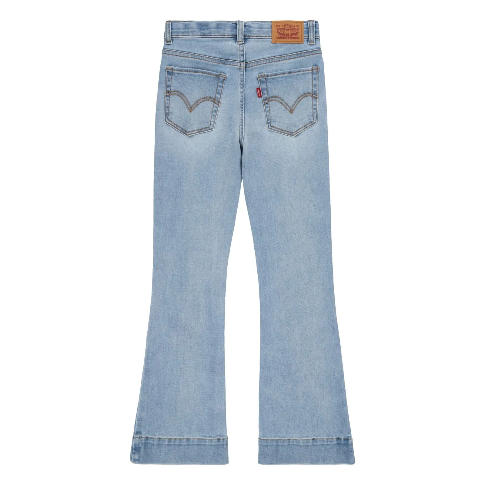 Levis Girls 726 Flare Jeans 4Em263-L9y Light Denim