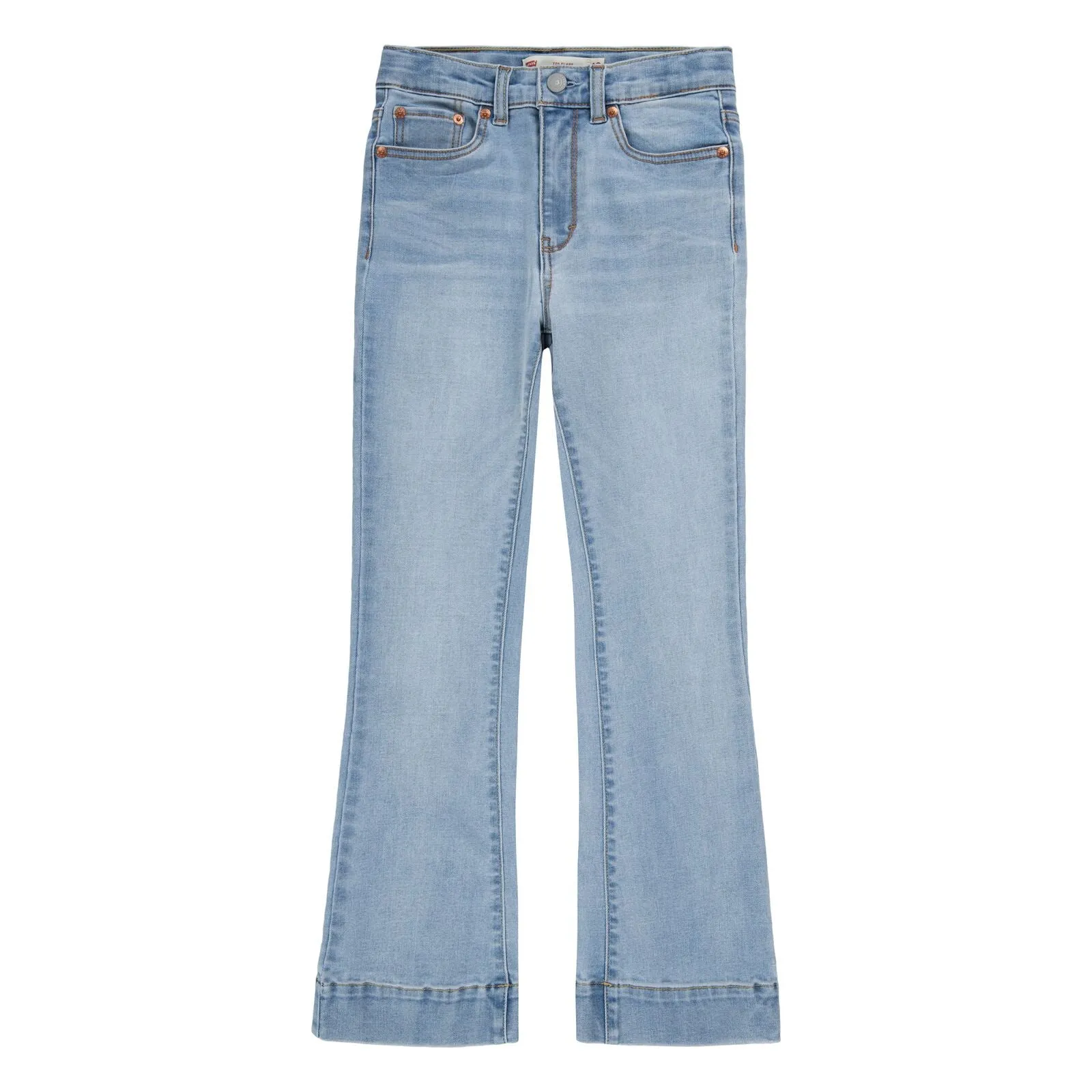 Levis Girls 726 Flare Jeans 4Em263-L9y Light Denim