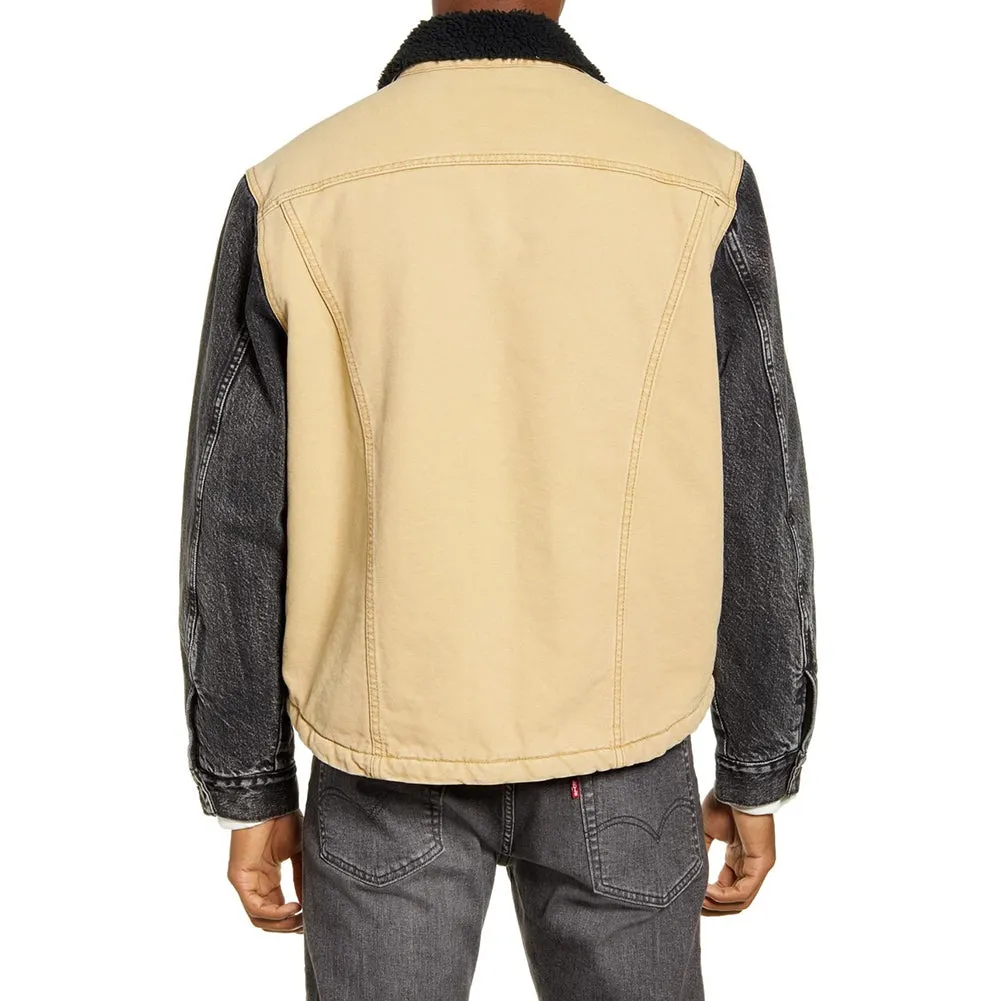 Levis Mens Hybrid Denim Trucker Jacket Sherpa Lining X Justin Timberlake 86184