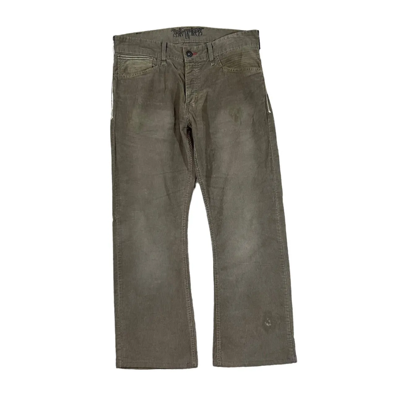 LEVI'S Red Tab White Label Classic Brown Corduroy Cord Boot Cut Trousers