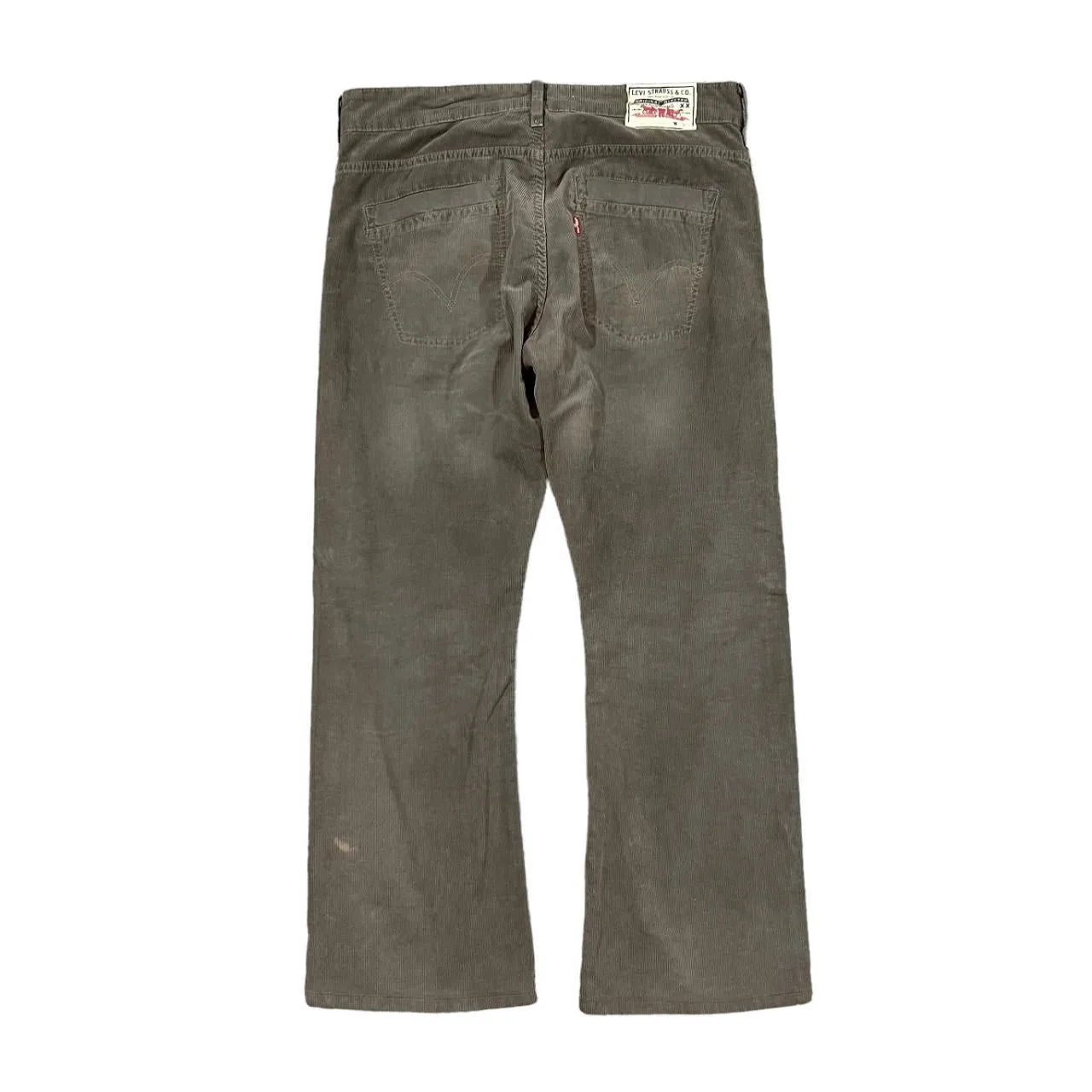 LEVI'S Red Tab White Label Classic Brown Corduroy Cord Boot Cut Trousers