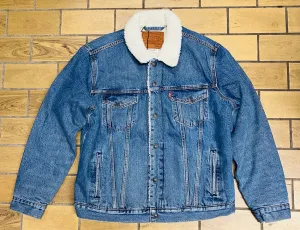 Levi's Sherpa Trucker Johnny Denim  Jacket 163650128