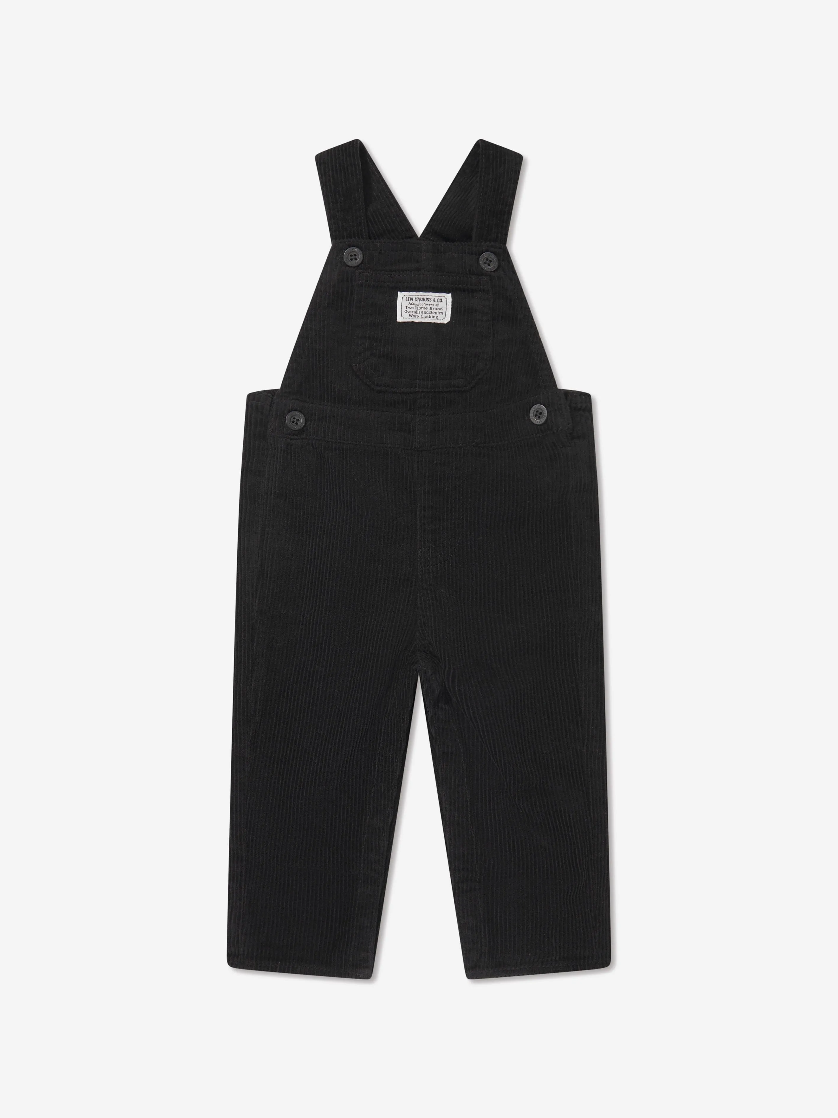 Levi's Wear Baby Corduroy Dungarees Set in Black