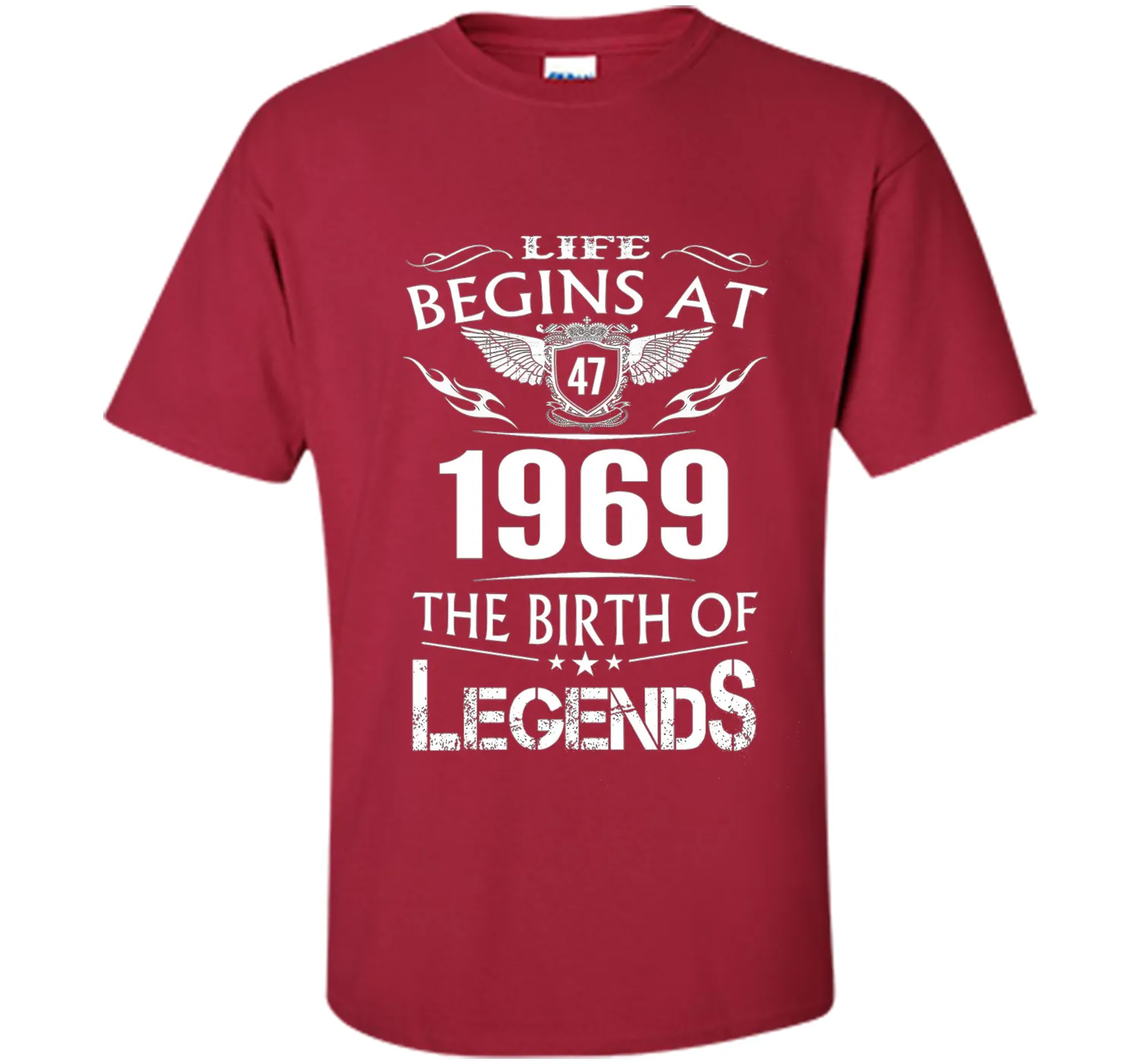 Life Begin At 47- 1969 Birth Legends 48th Birthday T-shirts