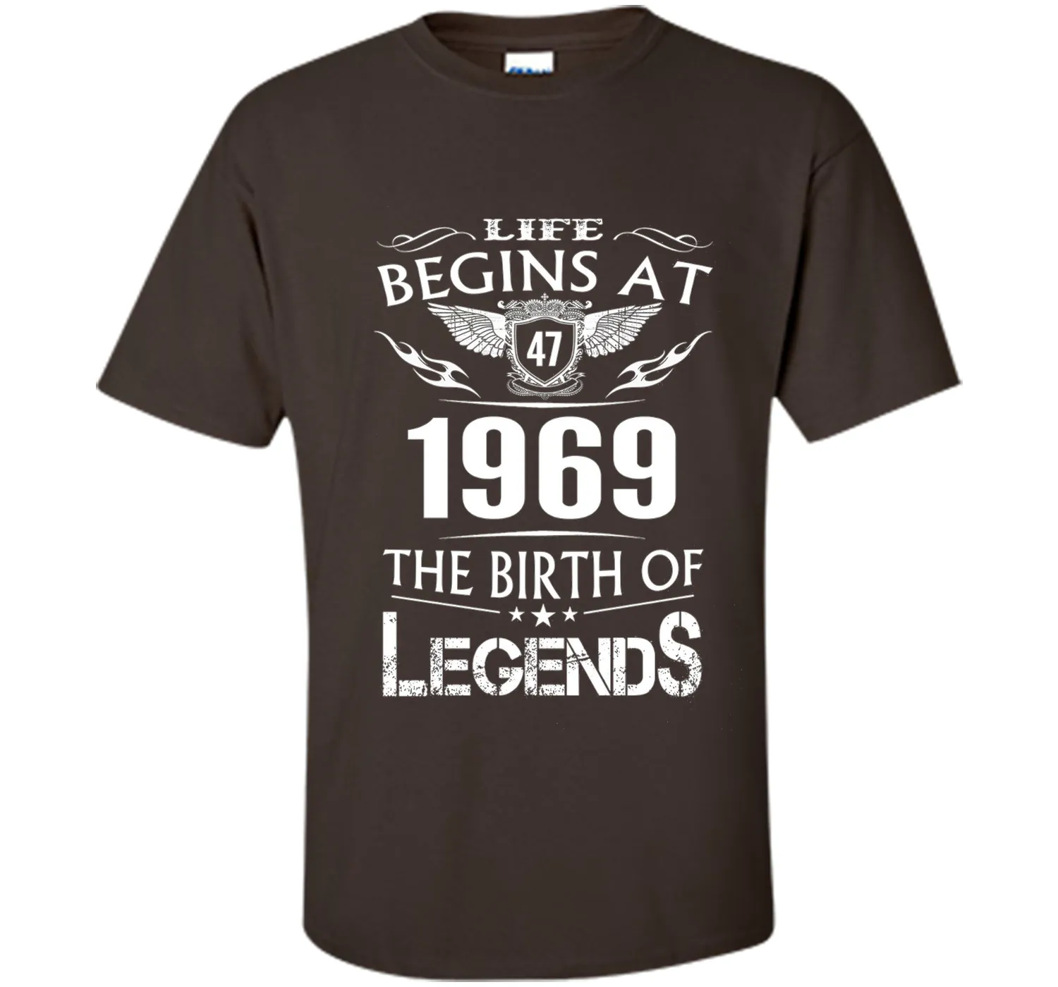 Life Begin At 47- 1969 Birth Legends 48th Birthday T-shirts