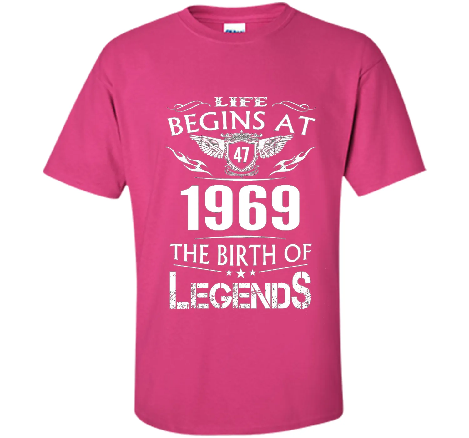 Life Begin At 47- 1969 Birth Legends 48th Birthday T-shirts