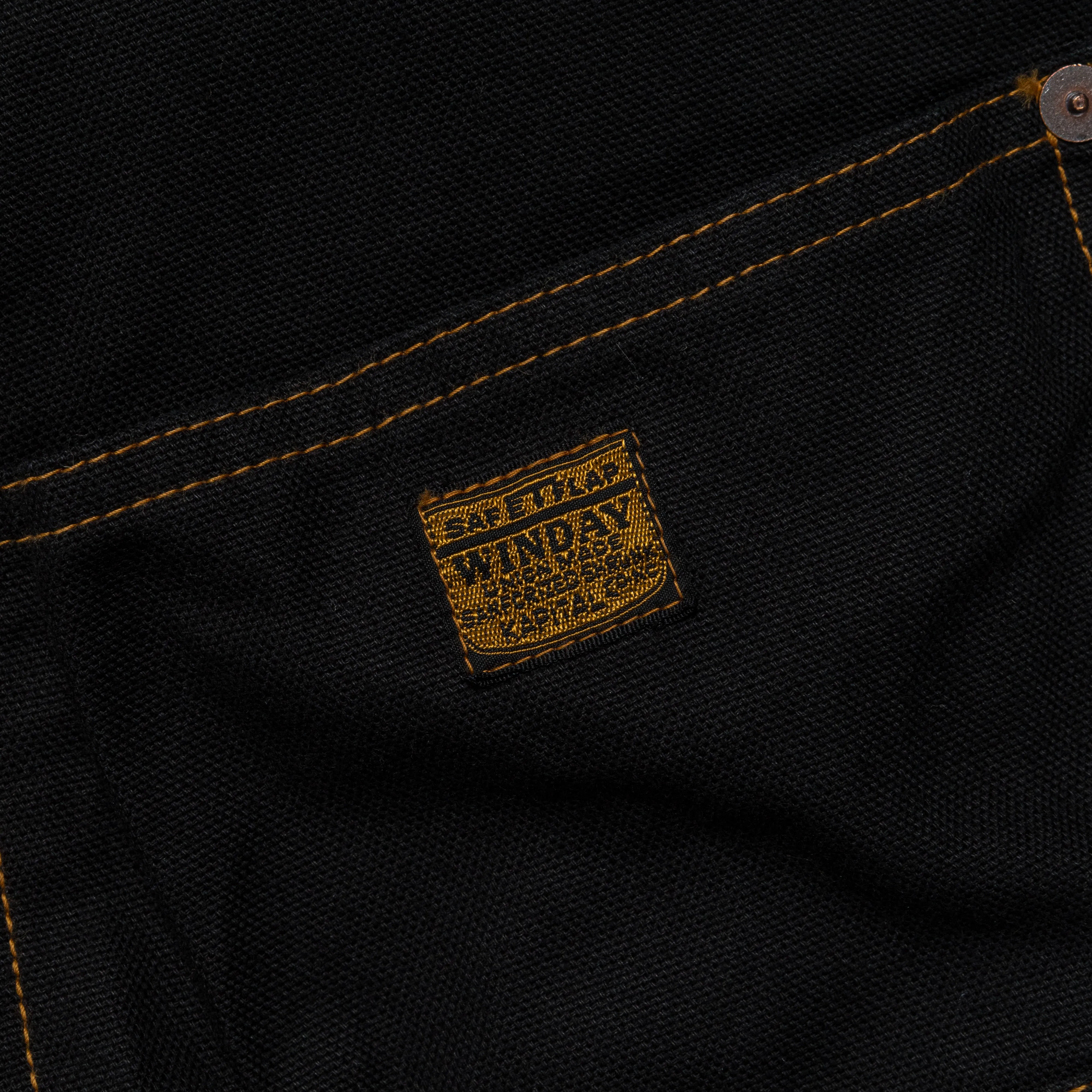 Light Canvas LUMBER Pants - Black