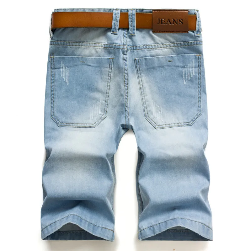 Light Color Summer Men's Denim Shorts