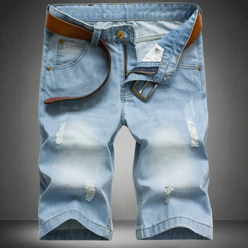 Light Color Summer Men's Denim Shorts