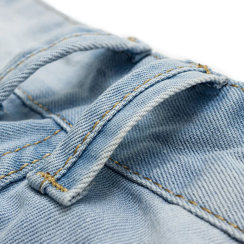 Light Color Summer Men's Denim Shorts