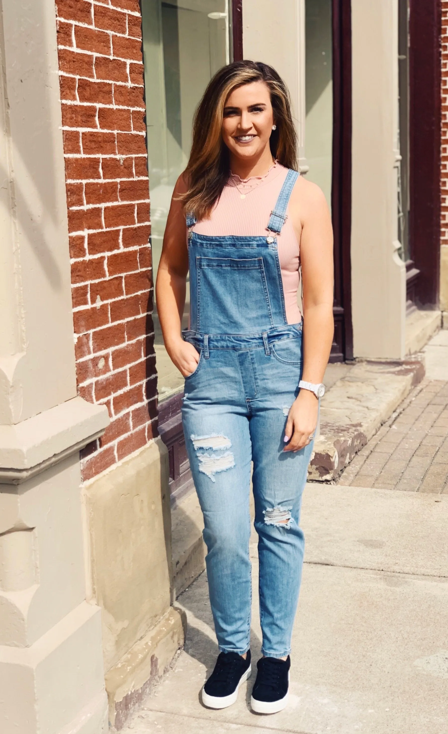 Light Denim Overalls