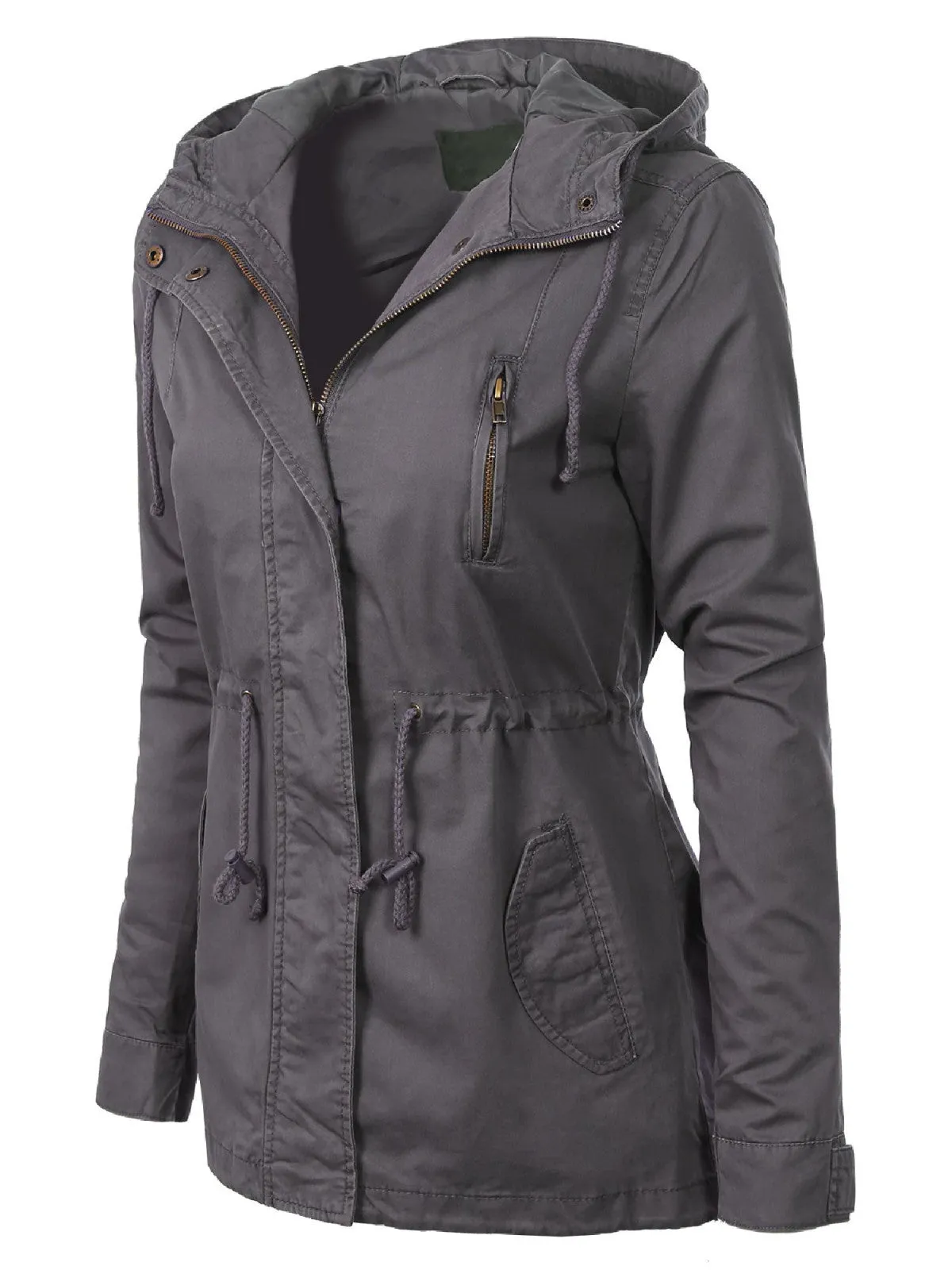 Lightweight Military Safari Anorak Utility Hoodie Jacket