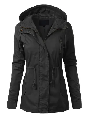Lightweight Military Safari Anorak Utility Hoodie Jacket