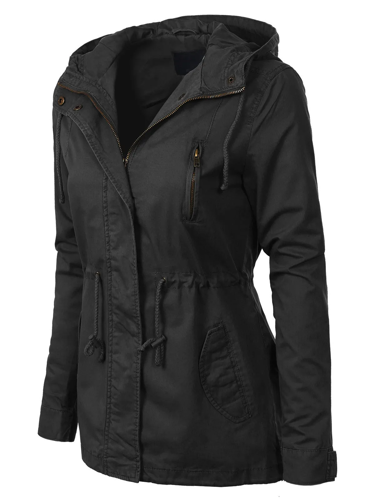 Lightweight Military Safari Anorak Utility Hoodie Jacket