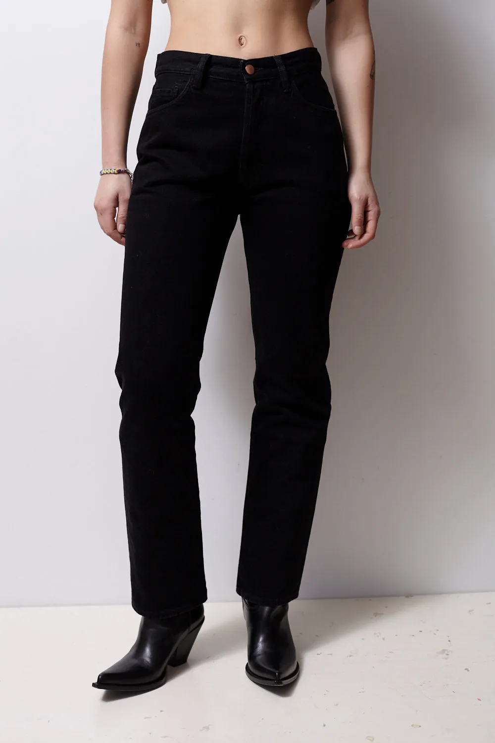 Lilly Selvedge Black Jeans