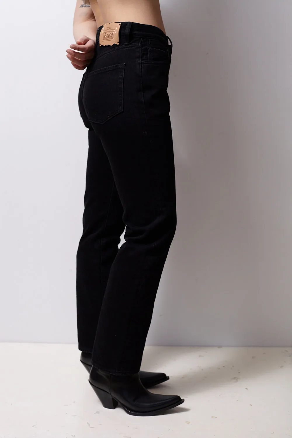 Lilly Selvedge Black Jeans