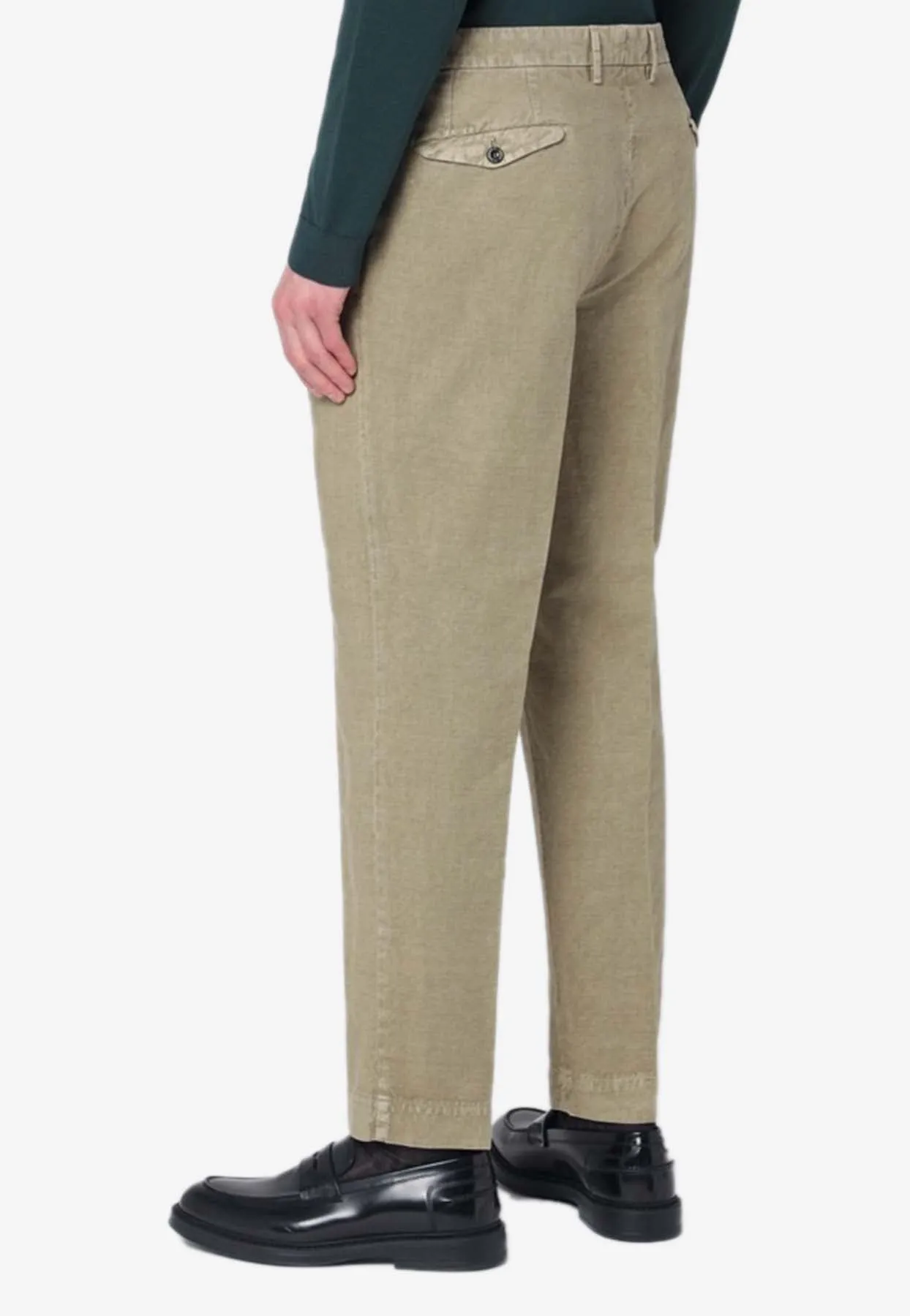 Linen-Blend Chino Pants