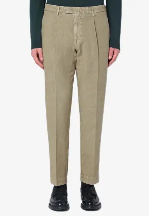 Linen-Blend Chino Pants