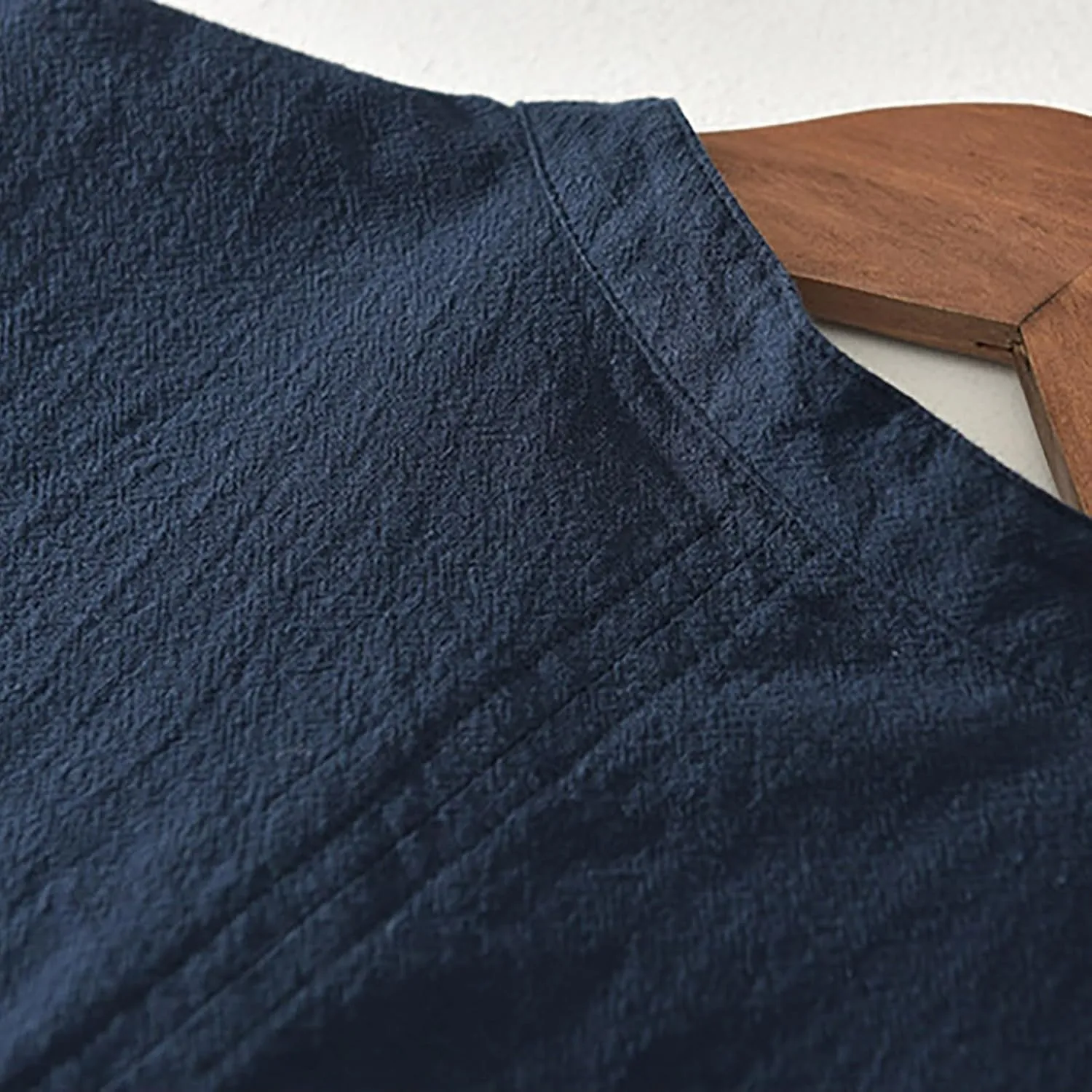 Linen Shirts for Men Button Down Linen Short Sleeve Casual Tunic Vacation Loose Lightweight Tank Top Regular Fit