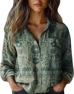 Linen Shirts for Men Fashion Down Shirts Casual Tops Long Sleeve Blouse Short Sleeve Cotton